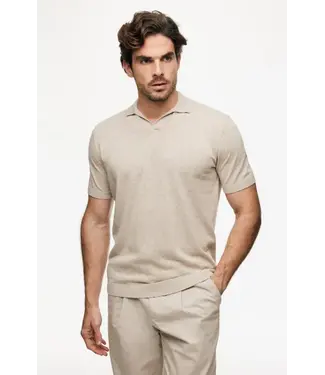 Gentiluomo polo no buttons beige