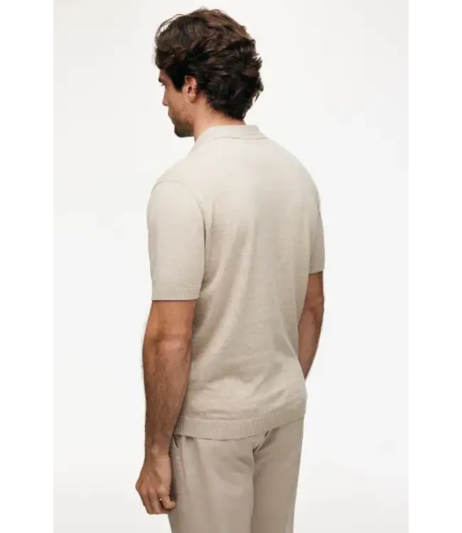 Gentiluomo polo no buttonsbeige  k4167-274