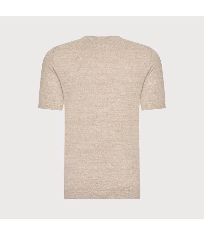 Blue Industry fijn gebreid T-shirt beige