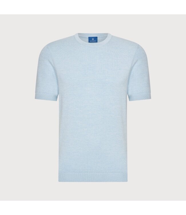 Blue Industry fijn gebreid  T-shirt l. blauw