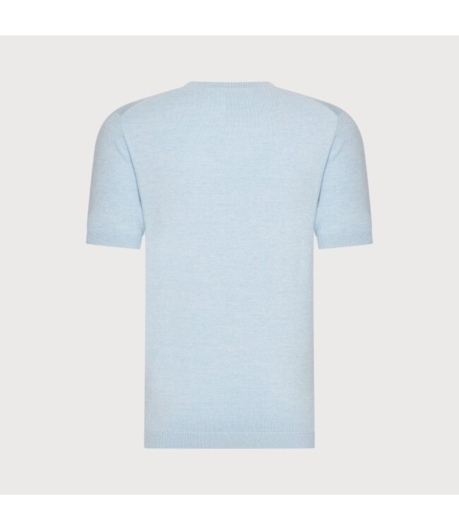 Blue Industry fijn gebreid  T-shirt l. blauw