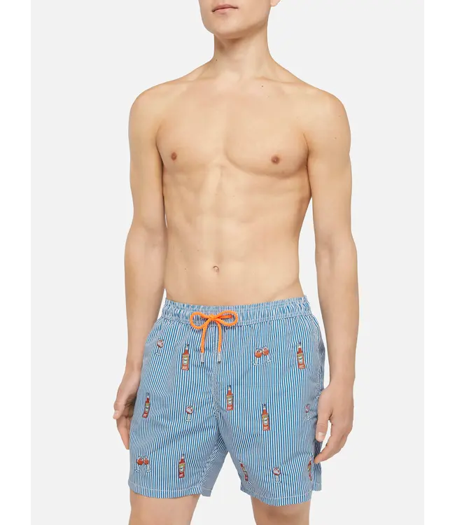 MC2 Saint Barth zwemshort aperol spritz stripes s17 gustavia embr.
