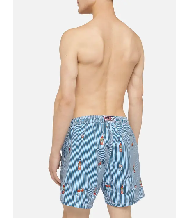 MC2 Saint Barth zwemshort aperol spritz stripes s17 gustavia embr.