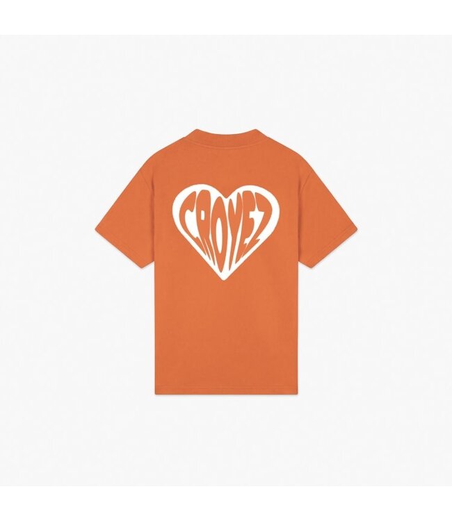 Croyez orange heart T-shirt