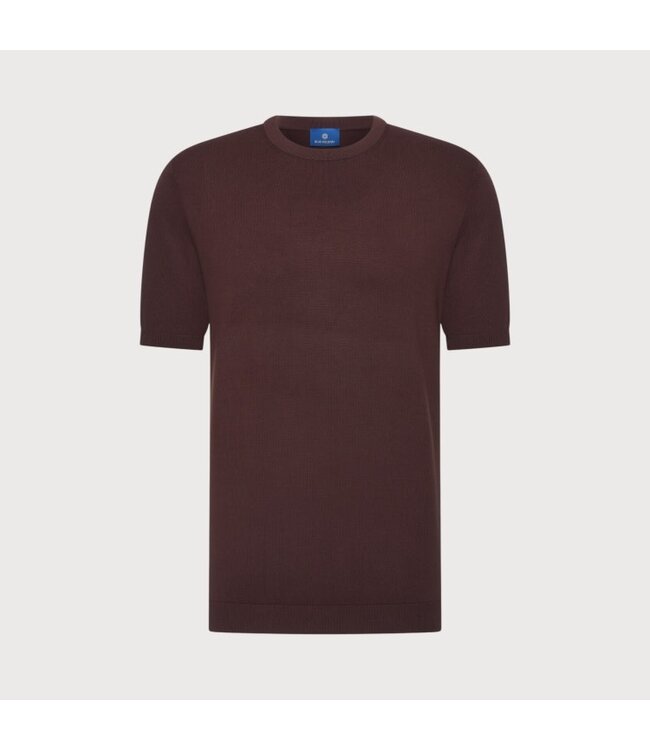 Blue Industry gebreid fijn t-shirt m17 bruin