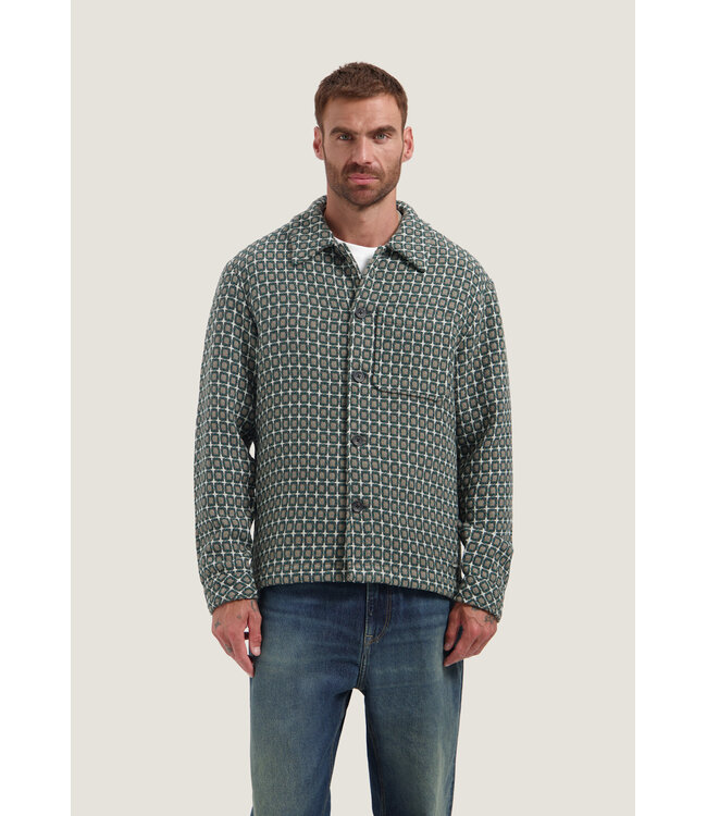 Dstrezzed over-shirt lino  golfball walnut 155514
