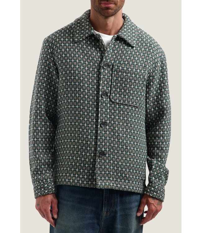Dstrezzed over-shirt lino  golfball walnut 155514