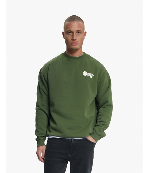 Croyez sweater silhouette groen