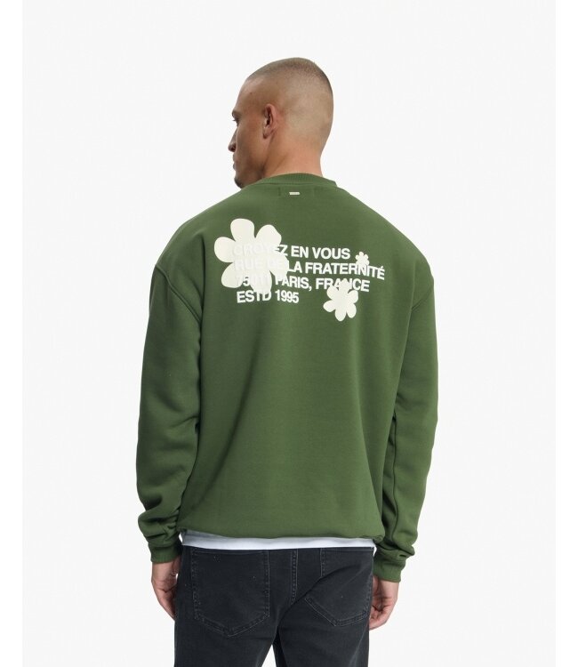 Croyez sweater silhouette groen 2.0 crb50026037