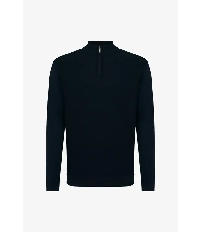Gentiluomo cool dry turtle trui rits blauw k5148-260