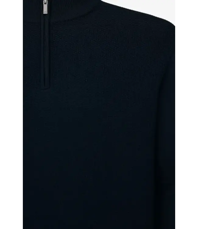 Gentiluomo cool dry turtle trui rits blauw k5148-260