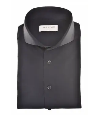 John Miller hyper stretch shirt sf d. blauw