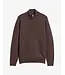 Barbour trui holden half zip d. bruin mkn0837
