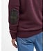Barbour trui holden half zip aubergine mkn0837