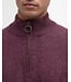 Barbour trui holden half zip aubergine mkn0837