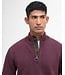 Barbour trui holden half zip aubergine mkn0837