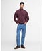 Barbour trui holden half zip aubergine mkn0837