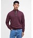 Barbour trui holden half zip aubergine mkn0837