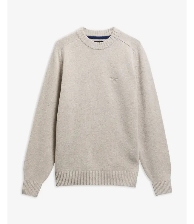 Barbour trui newtown crew neck beige mkn1773