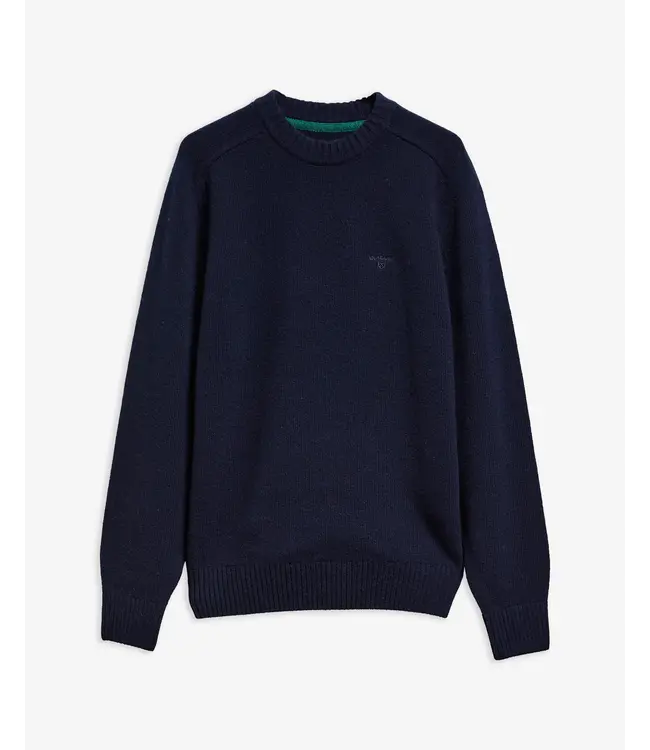 Barbour trui newtown crew neck d. blauw mkn1773