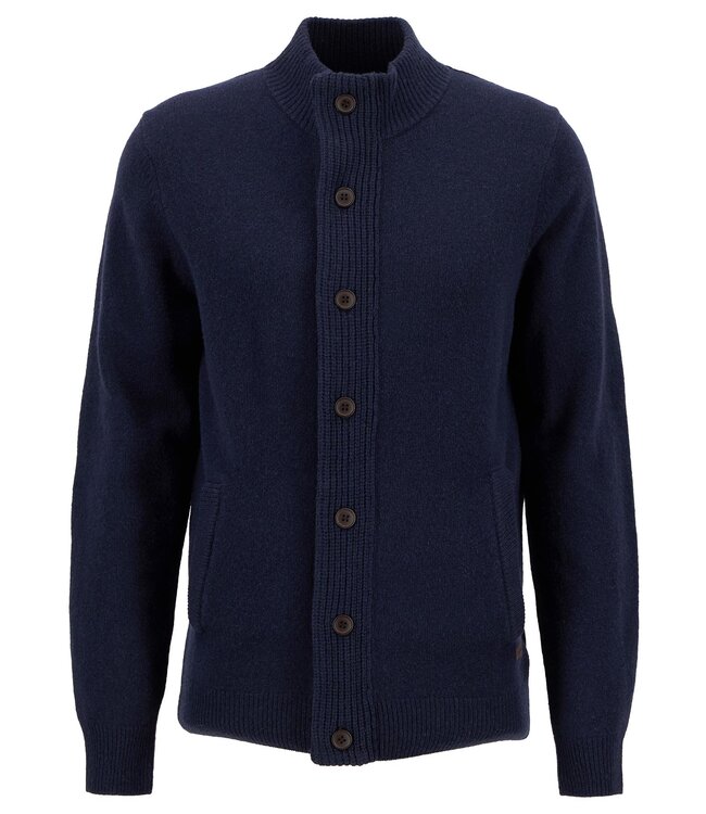 Barbour vest essential patch zip d. blauw mkn0731