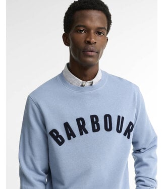 Barbour sweater prep logo crew l. blauw