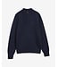 Barbour trui newtown half zip d. blauw mkn1774