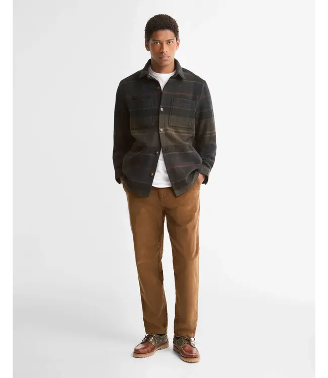 Barbour over-shirt woodland brushed blauw/groen mos0511