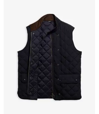 Barbour quilted bodywarmer d. blauw