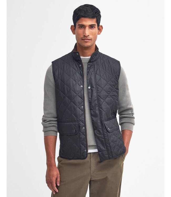 Barbour quilted bodywarmer d. blauw mgi0245