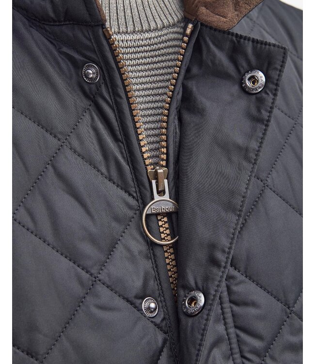 Barbour quilted bodywarmer d. blauw mgi0245