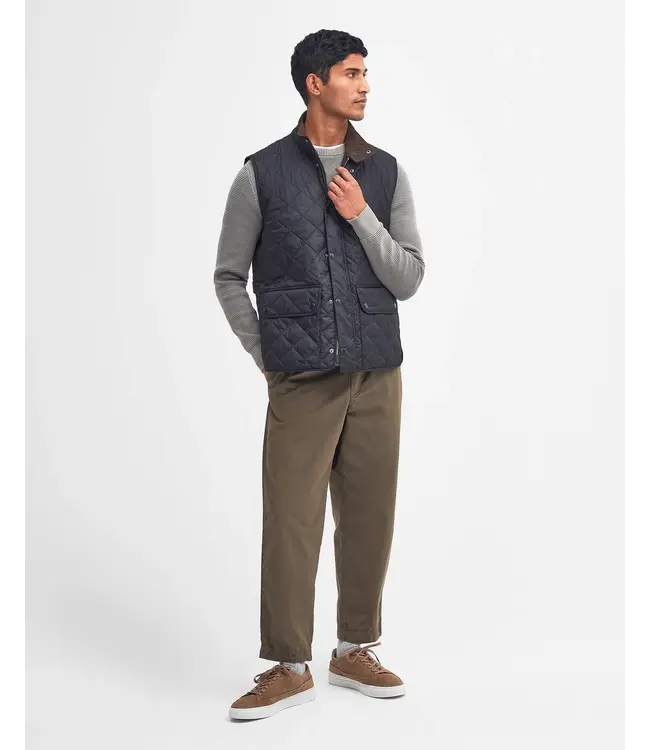 Barbour quilted bodywarmer d. blauw mgi0245