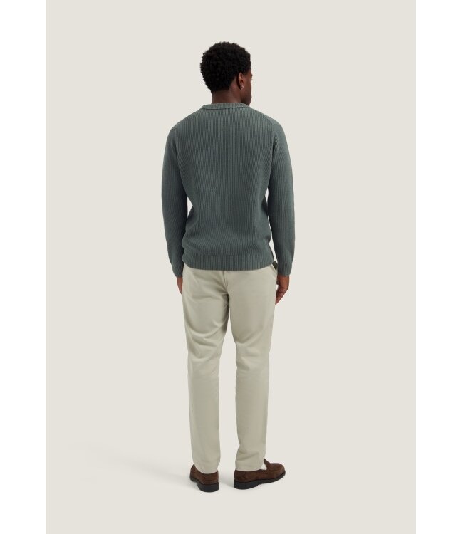 Dstrezzed trui rond levi grijs green 406050