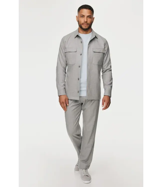 Gentiluomo over-shirt remo l. grijs g5076-410