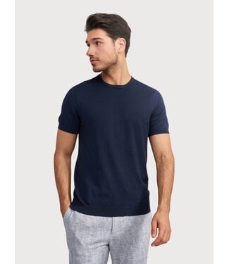 Blue Industry gebreid T-shirt d. blauw