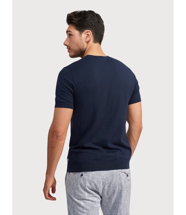 Blue Industry gebreid T-shirt d. blauw  m17