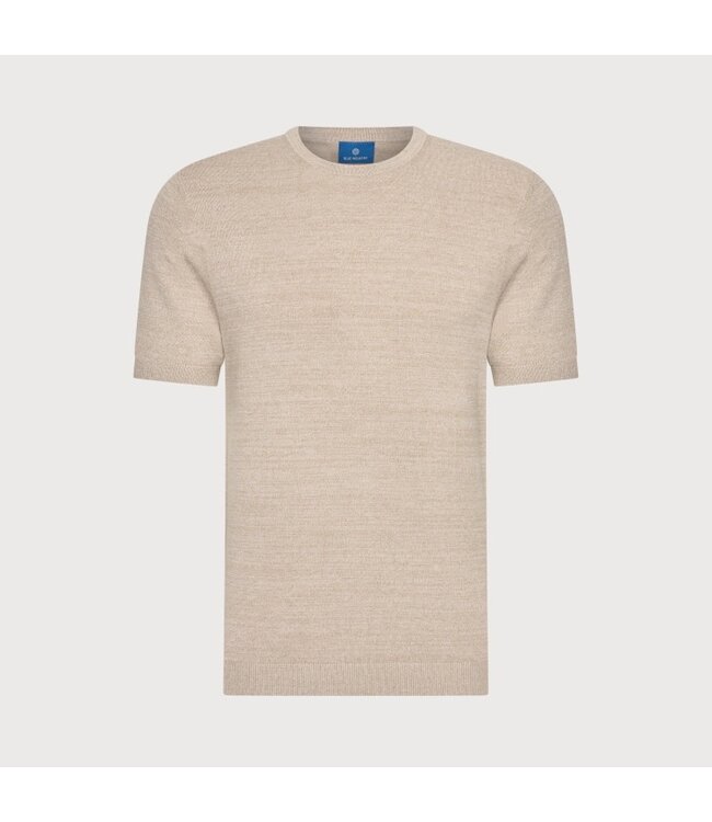 Blue Industry fijn gebreid T-shirt beige