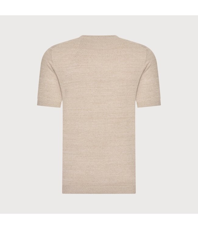 Blue Industry fijn gebreid T-shirt beige