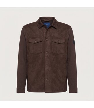 Blue Industry shirt jacket napoli brown