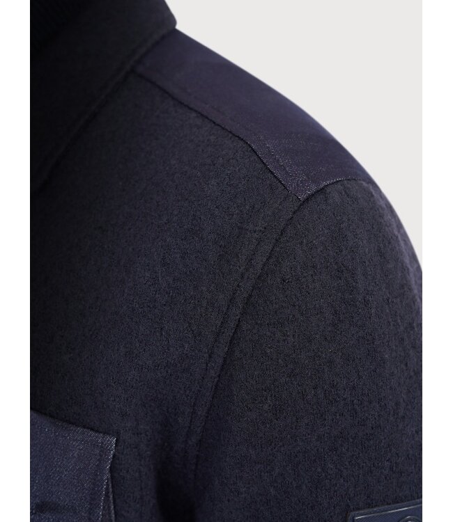 Blue Industry shirt jacket stefano m12 navy