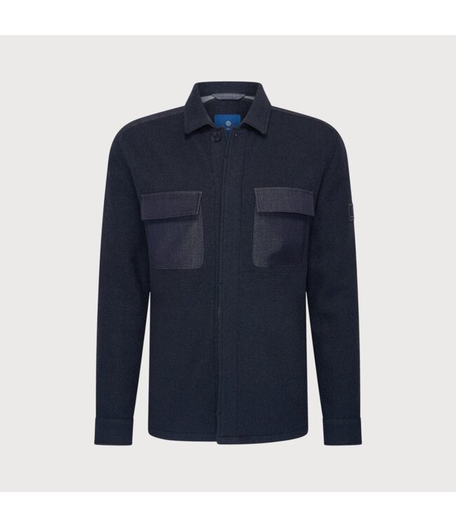 Blue Industry shirt jacket stefano m12 navy