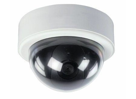 Dome Dummy Camera IP60 Wit/Zwart Konig Dome Dummy Camera IP60 Wit/Zwart