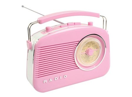 Draagbare FM-Radio FM / AM Roze König Draagbare FM-Radio FM / AM Roze