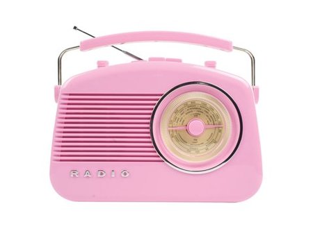 Draagbare FM-Radio FM / AM Roze König Draagbare FM-Radio FM / AM Roze