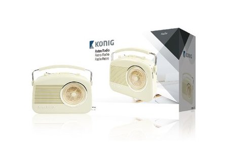 Draagbare FM-Radio FM / AM Ivoor König Draagbare FM-Radio FM / AM Ivoor