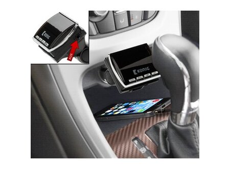 FM Audiozender 3.5 mm Zwart König FM Audiozender 3.5 mm Zwart