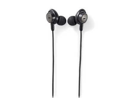 Bedrade hoofdtelefoon | In-ear | Actieve Noise Cancelling (ANC) | 1,2 m ronde kabel | Grijs Nedis Bedrade hoofdtelefoon | In-ear | Actieve Noise Cancelling (ANC) | 1,2 m ronde kabel | Grijs