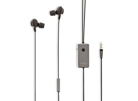 Bedrade hoofdtelefoon | In-ear | Actieve Noise Cancelling (ANC) | 1,2 m ronde kabel | Grijs Nedis Bedrade hoofdtelefoon | In-ear | Actieve Noise Cancelling (ANC) | 1,2 m ronde kabel | Grijs