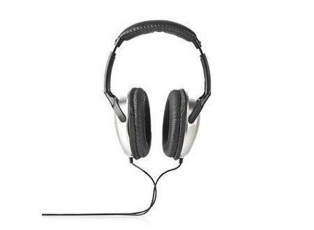 Over-ear Koptelefoon | bedraad 6,00 m | zilver/zwart Nedis Over-ear Koptelefoon | bedraad 6,00 m | zilver/zwart