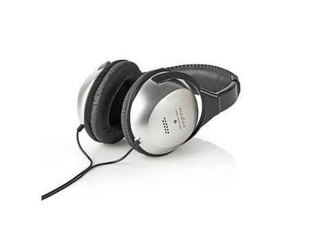 Over-ear Koptelefoon | bedraad 6,00 m | zilver/zwart Nedis Over-ear Koptelefoon | bedraad 6,00 m | zilver/zwart